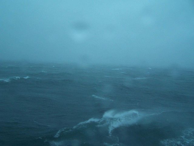 Riding out Tropical Storm Alberto on the NOAA Ship THOMAS JEFFERSON. Picture