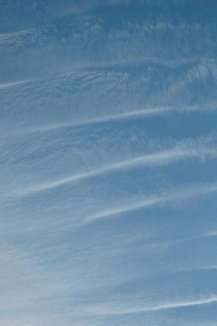 Gravity wave clouds forming over the Front Range of the Rocky Mountains. Picture
