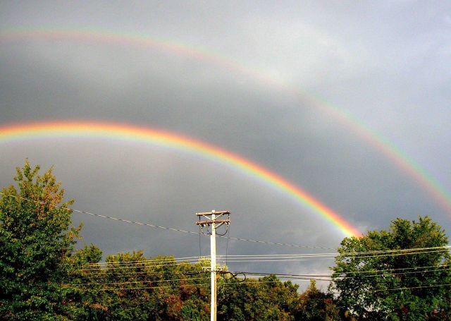 Double rainbow. Picture