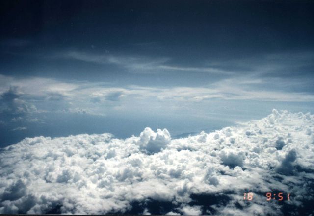 Clouds over Bougainville seen from NASA DC-8 Picture