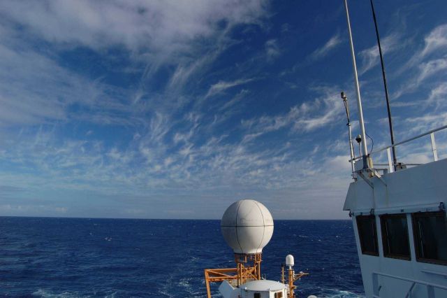 Cirrus seen looking aft on the NOAA Ship RONALD H Picture
