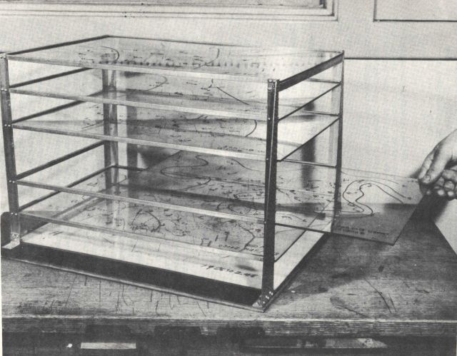 Three-dimensional model weather map device designed at Tinker Air Force Base Picture