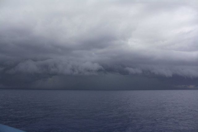 A squall over the Gulf Stream. Picture