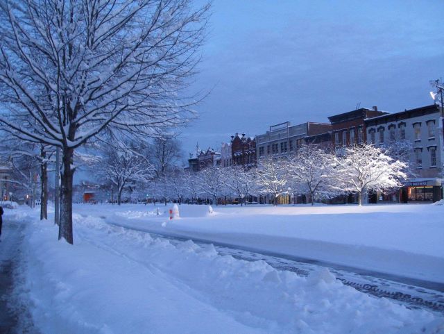 A snowy DC street. Picture