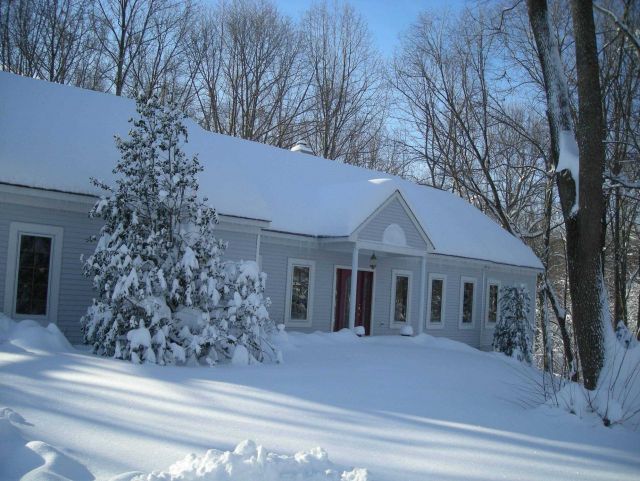 Hard to get to the front door after this snow. Picture