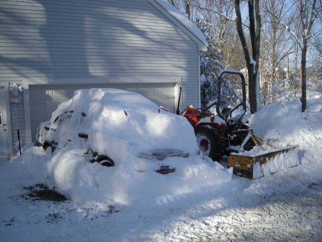 Almost dug out after major snowstorm. Picture