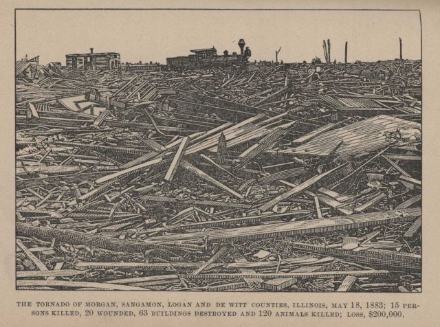 The tornado of Morgan, Sangamon, Logan, and De Witt counties, Illinois Picture
