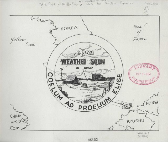 Title page to sketch book of the 20th Weather Squadron in Korea Picture