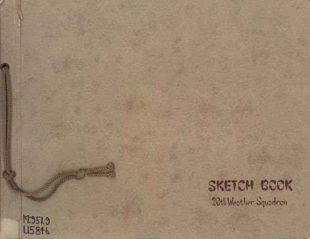 Cover of sketch book of the 20th Weather Squadron in Korea Picture
