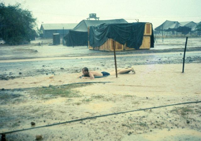 Rainy season - playing in an intermittent stream Picture