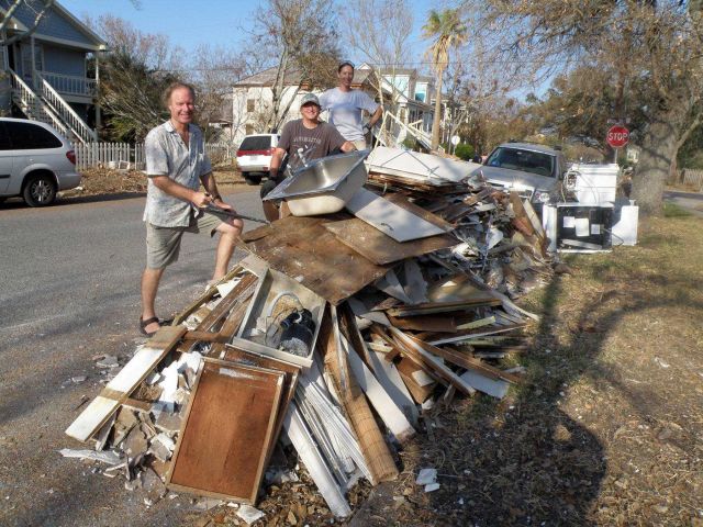 The aftermath of Hurricane Ike as seen through the eyes of Flower Garden Banks National Marine Sanctuary staff. Picture
