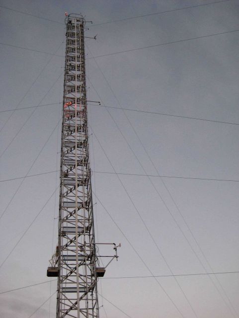 A tower used for above ground atmospheric sampling at the Mauna Loa Observatory Picture
