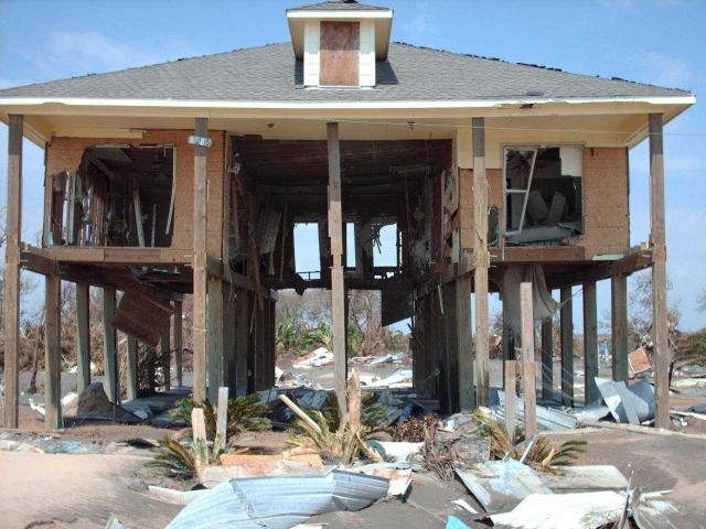 Storm surge damage caused by Hurricane Ike Picture
