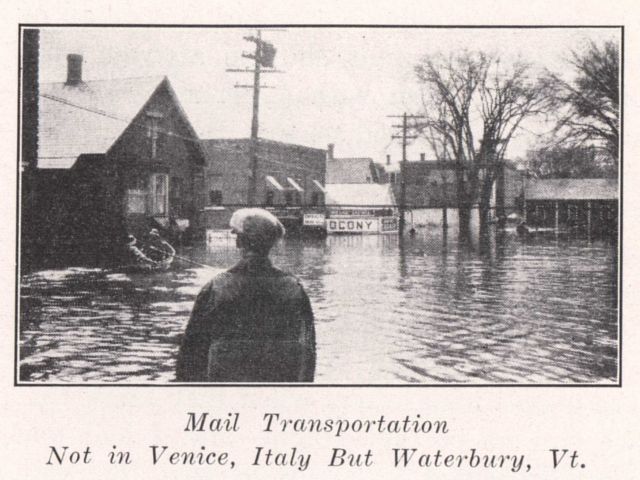 Mail transportation, not in Venice, Italy but Waterbury, Vt. Picture