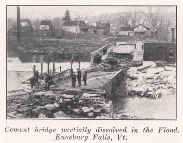 Cement bridge partially dissolved in the flood Picture