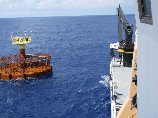 10- or 12- meter discus buoy moored in the central Gulf of Mexico Picture