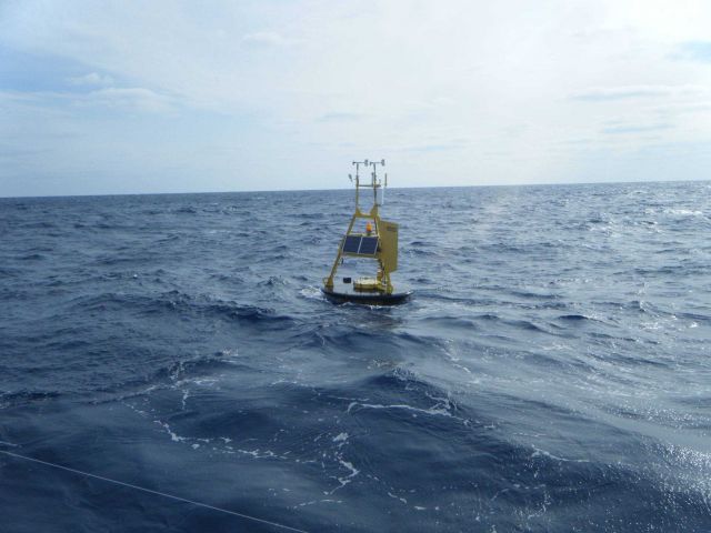 Meteorological buoy 42003 26 03 N Latitude and 85 37 W Longitude in the East Central Gulf of Mexico. Picture