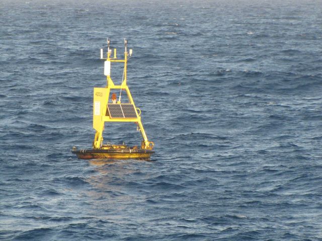Meteorological buoy 42020 26 58 N Latitude and 96 42 W Longitude in the western Gulf of Mexico Picture