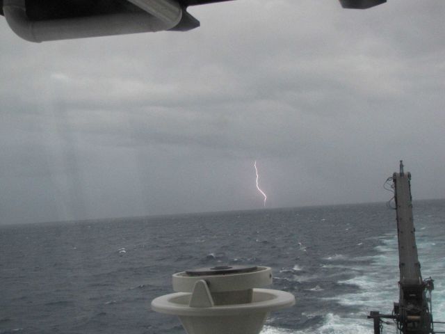 Lightning strike over the Gulf of Mexico Picture
