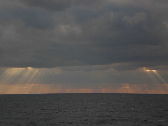 Crepuscular rays over the Gulf of Mexico Picture