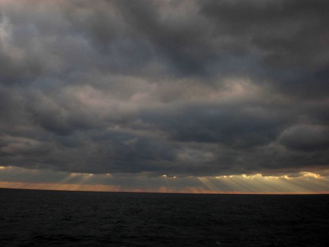 Crepuscular rays over the Gulf of Mexico Picture