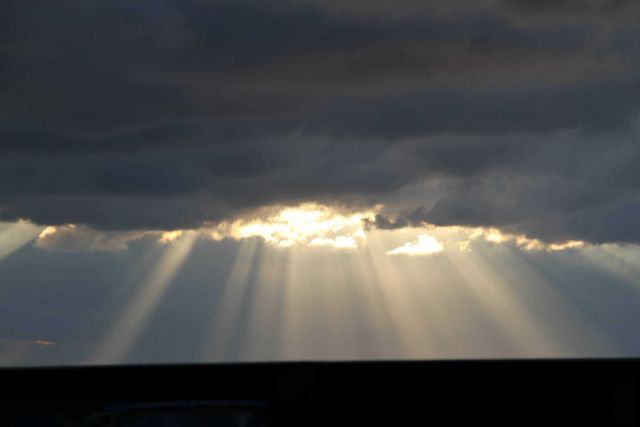 Crepuscular rays over the Gulf of Mexico Picture