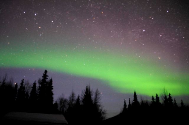 Aurora borealis - the Northern Lights. Picture