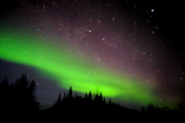 Aurora borealis - the Northern Lights. Picture