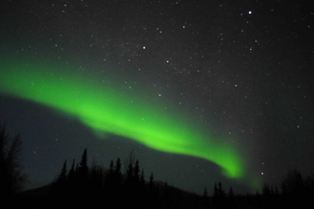Aurora borealis - the Northern Lights. Picture