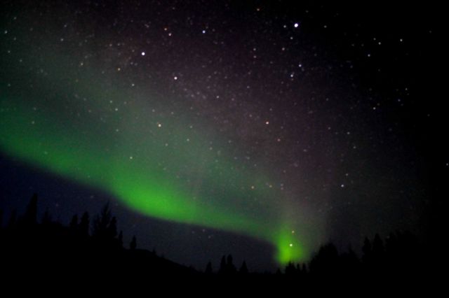 Aurora borealis - the Northern Lights. Picture