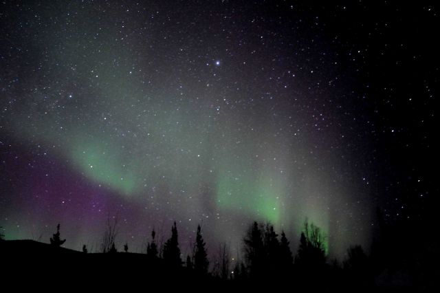 Aurora borealis - the Northern Lights. Picture
