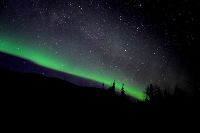 Aurora borealis - the Northern Lights. Picture