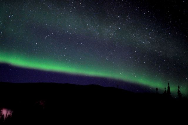 Aurora borealis - the Northern Lights. Picture