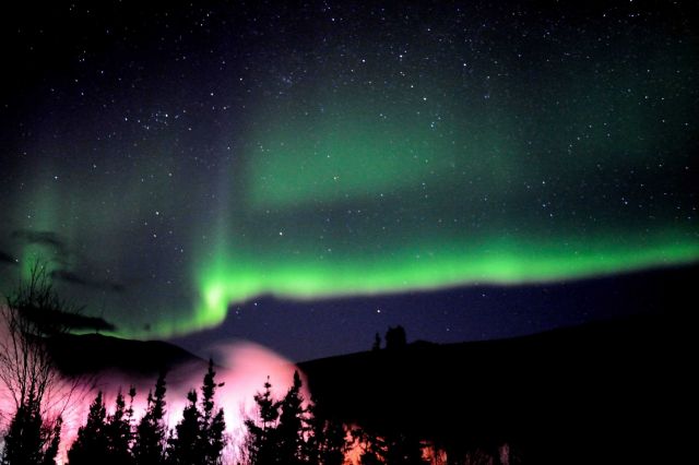 Aurora borealis - the Northern Lights. Picture