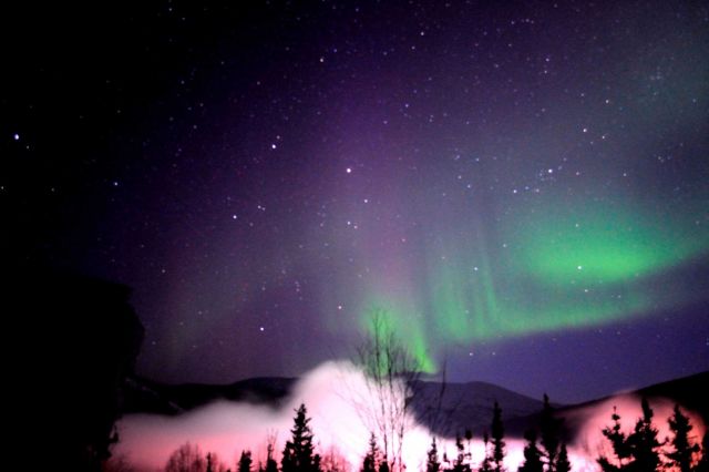 Aurora borealis - the Northern Lights. Picture