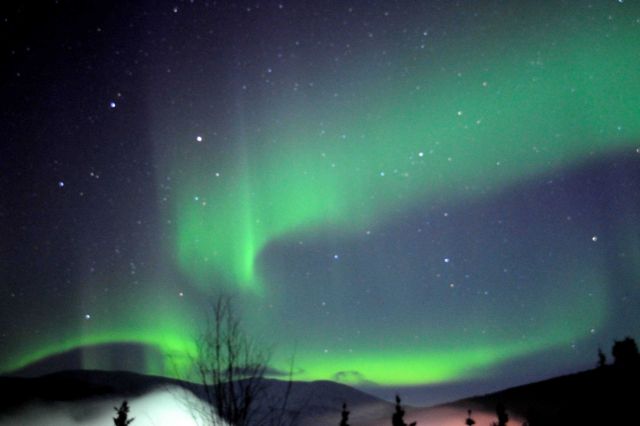 Aurora borealis - the Northern Lights. Picture