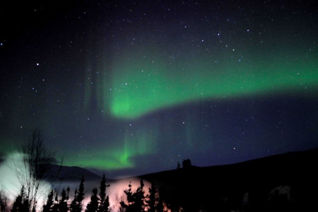 Aurora borealis - the Northern Lights. Picture