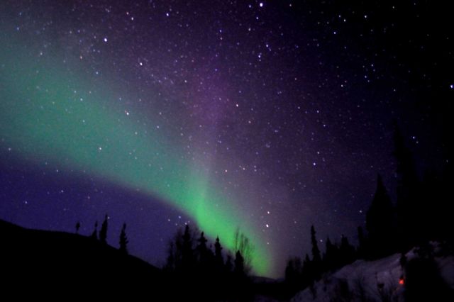 Aurora borealis - the Northern Lights. Picture