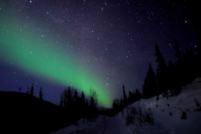 Aurora borealis - the Northern Lights. Picture