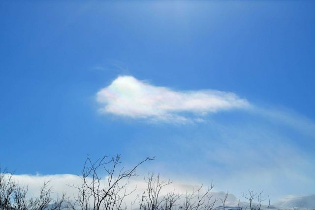 An iridescent cloud. Picture