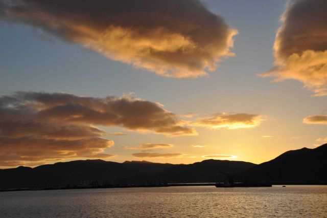 Wave clouds over Kodiak Island. Picture