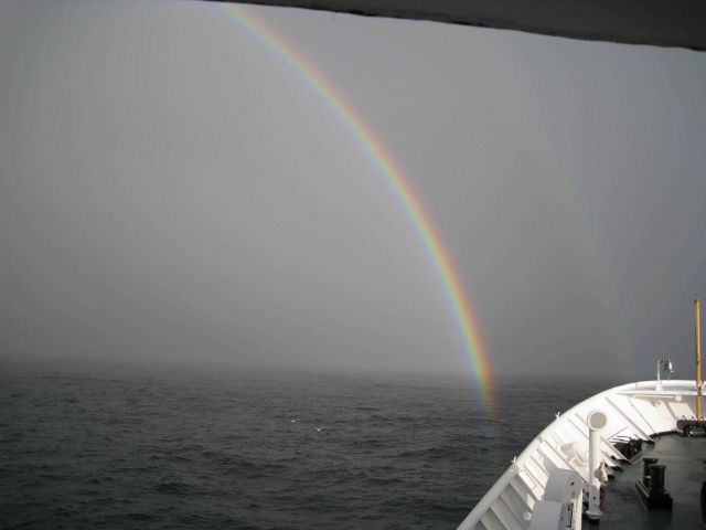 A double rainbow. Picture