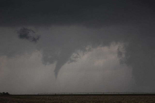 A short-lived tornado northwest of Amarillo. Picture