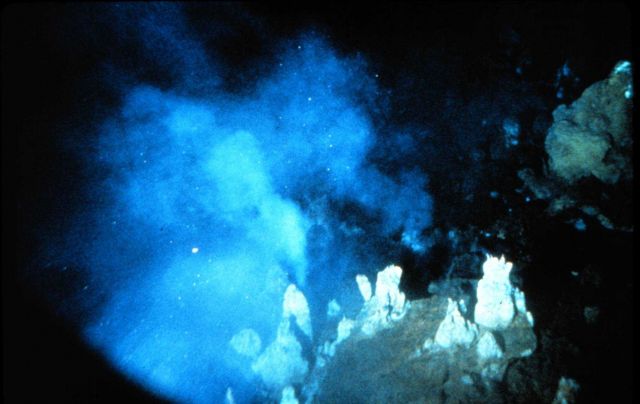 Minerals venting from the seafloor, provide chemosynthetic sustenance for bacteria, some of Earth's earliest life, Picture