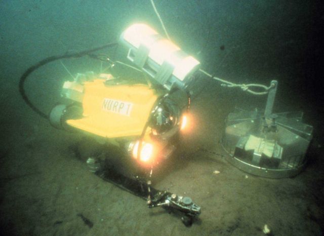 MiniRover equipped with video and laser scanning system. Picture