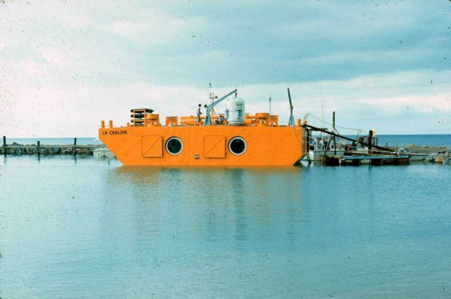 LA CHALUPA, built in 1972, now operates as an undersea hotel off Key Largo, FL. Picture
