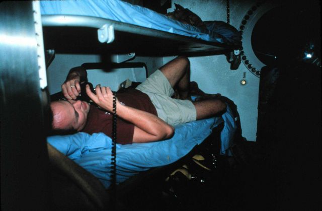 Bunk room of AQUARIUS, sleeps six. Picture