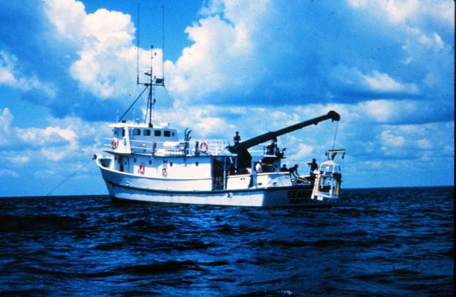 R/V Seahawk, former surface supplied support ship for NURP's southeast center., Picture