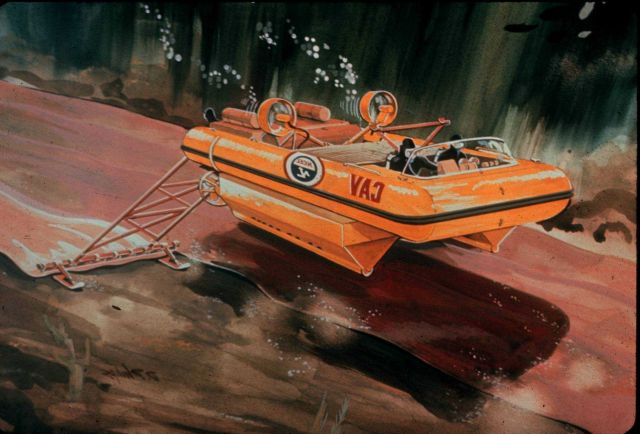 CAV (Construction Assistance Vehicle) could transport a ton at over 2 knots. Picture