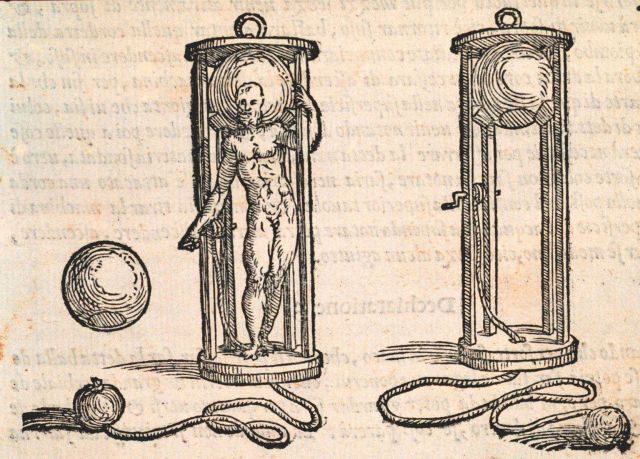 An early diving bell used by 16th Century divers during salvage operations Picture